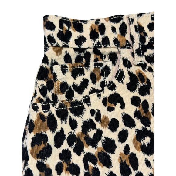 Old Navy Girls Leopard Corduroy Mini Skirt High Rise L (10–12) NWT - Picture 5 of 11